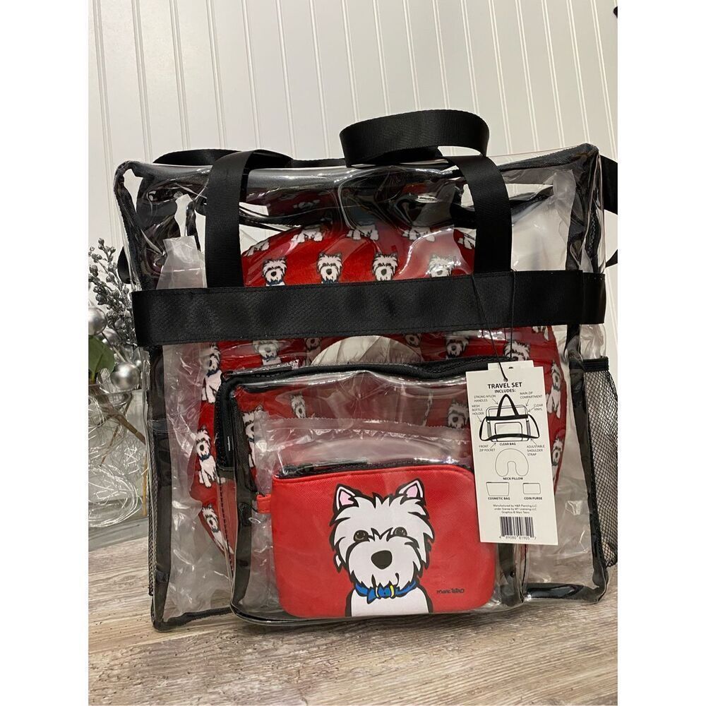 Marc tetro Travel Luggage Set Pillow, Cosmetic Bag, Coin Purse